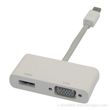 Mini DisplayPort to HDMI and VGA adapter/supports dual model, mini DP to HDMI and VGA output